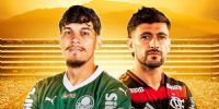 SUDAMÉRICA PRSENTE: El paraguayo Gustavo Gómez en Palmeiras y el uruguayo Giorgian de Arrascaeta en Flamengo, se cruzan en el Mounmental de Lima, Perú.