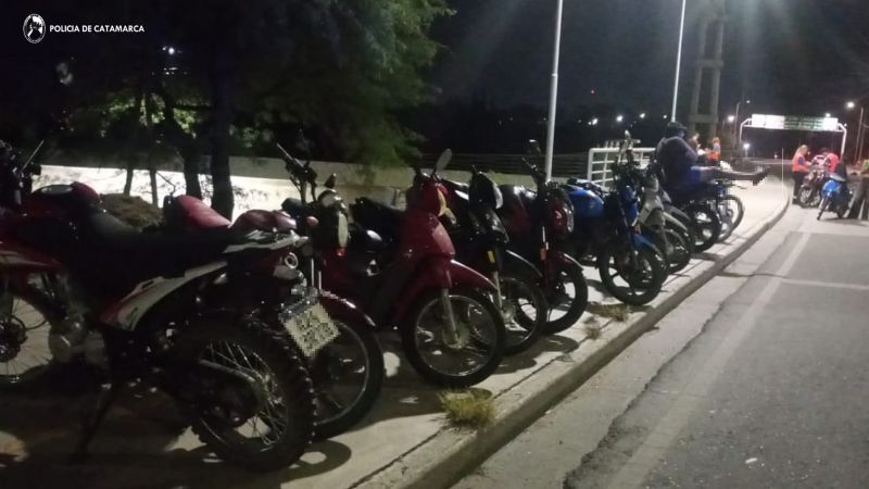 Más de una veintena de motos secuestradas en distintos operativos