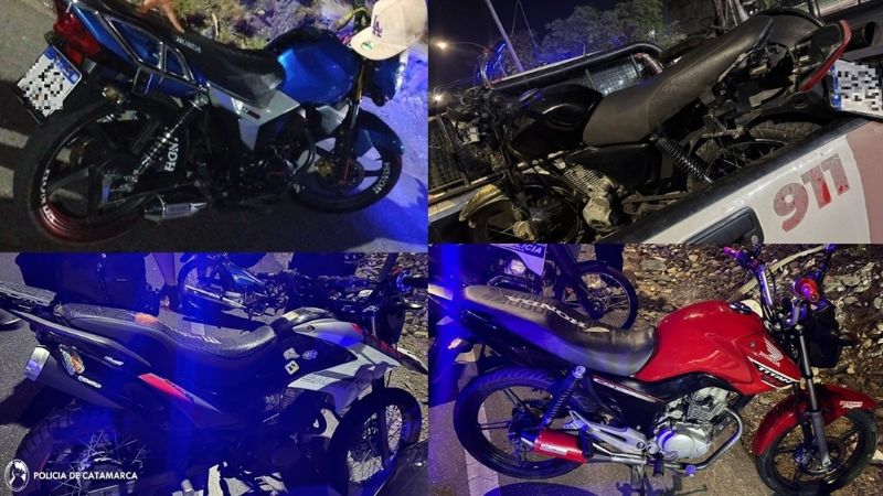 Más de 50 motos retenidas en diferentes controles