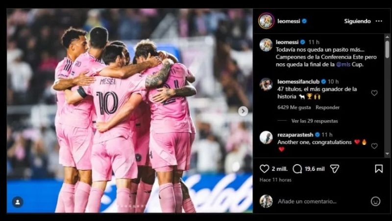 Nuevo título y otro récord para Messi