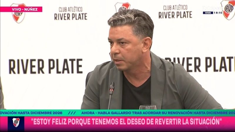 River le renovó el contrato a Gallardo