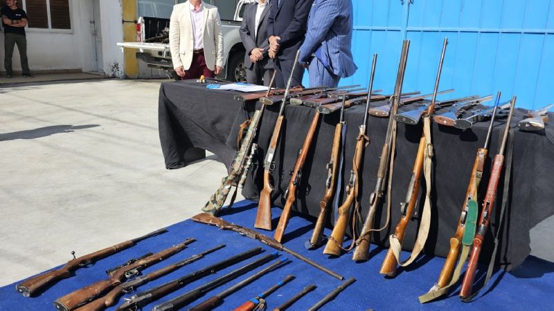 El Poder Judicial entregó a Seguridad armas de fuego secuestradas