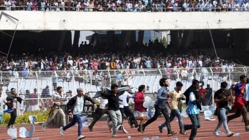 Caos y escándalo en India por la visita de Messi