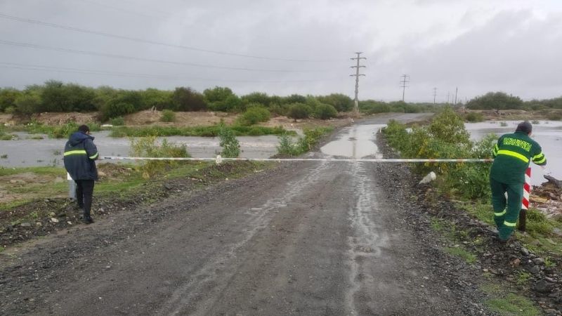Cortan el paso de enlace entre el Pantanillo y el Aeropuerto Felipe Varela