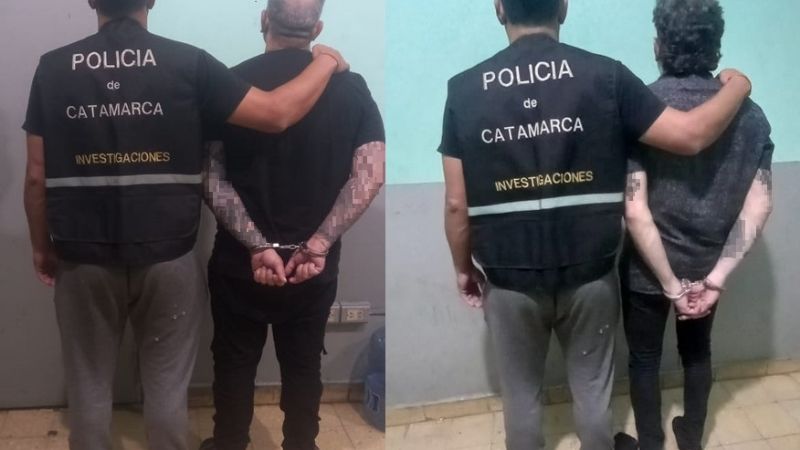 Detienen a dos hombres y secuestran un arma de fuego, una camioneta y otros elementos