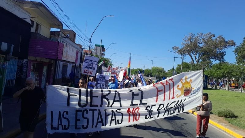 Centro colapsado por masiva movilización contra la Reforma Laboral