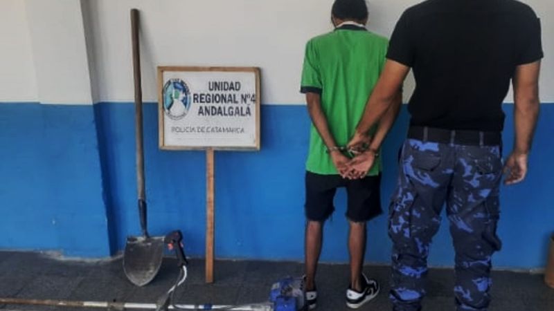 Un hombre sospechado de cometer un ilícito fue aprehendido en Andalgalá