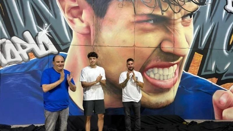 Homenaje al "Pollito" Tapia, con un mural en Capital