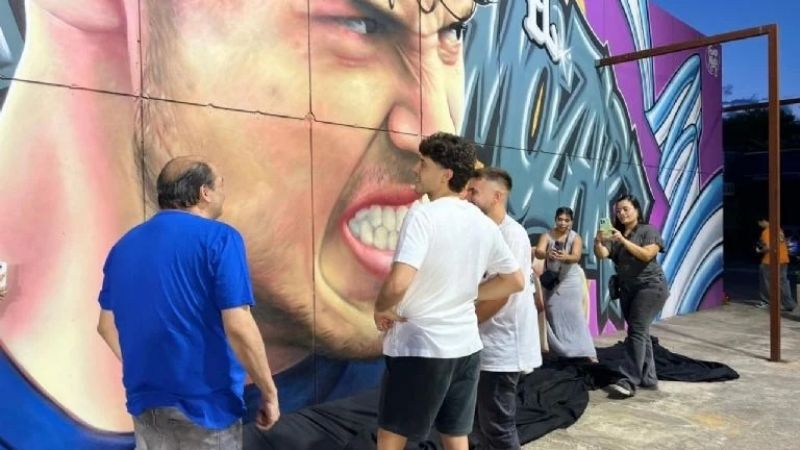 Homenaje al "Pollito" Tapia, con un mural en Capital