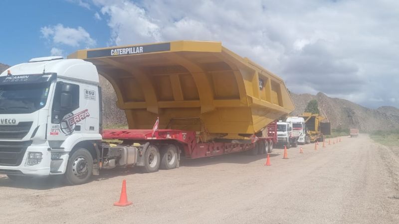 Por transporte de equipos mineros, transitar con precaución entre Tinogasta y Aimogasta