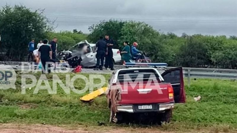 Al menos cinco muertos tras un brutal choque en la ruta entre Santiago del Estero y Termas