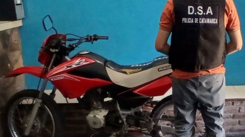 Secuestraron una motocicleta con numeración adulterada