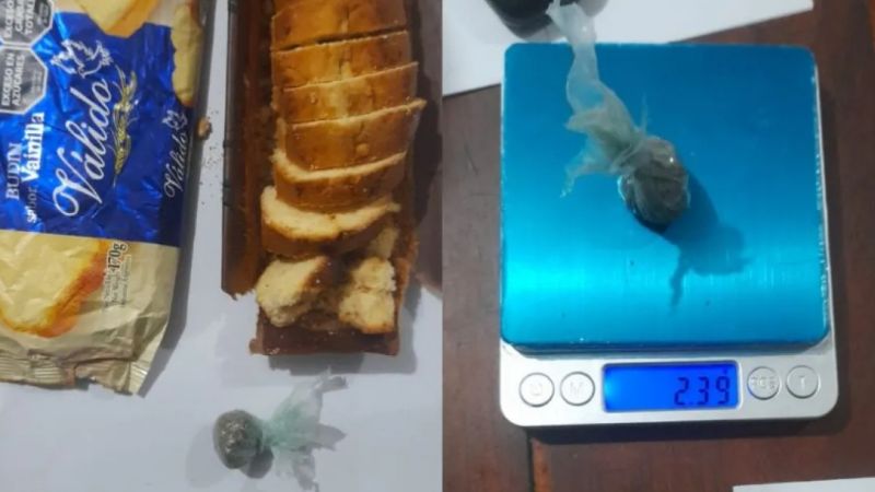 Intentaron ingresar a la comisaría un budín con marihuana
