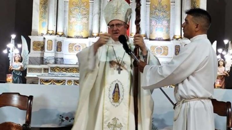 El obispo Urbanc ofreció la Misa de Nochebuena