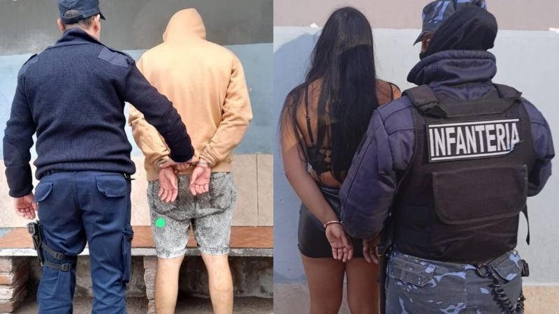 Pelea terminó con un hombre y una mujer aprehendidos
