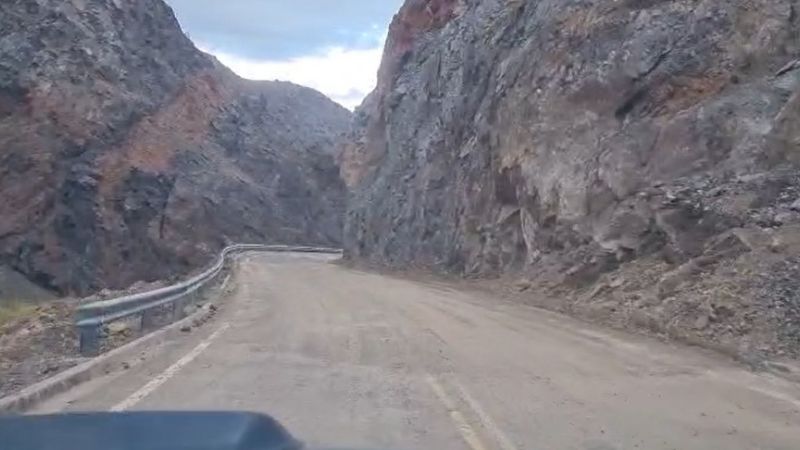 Ruta Nacional 60: Despejaron la calzada en Quebrada Las Angosturas
