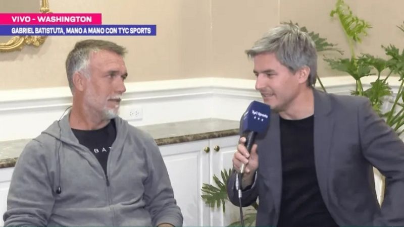 Para Batistuta, Argentina jugará la próxima final