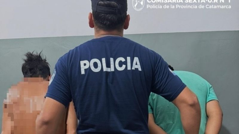 Dos detenidos con varillas de hierro robadas