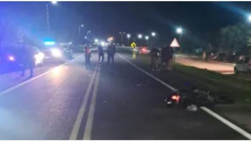 Peregrinos en moto colisionaron a un hombre que murió en el acto