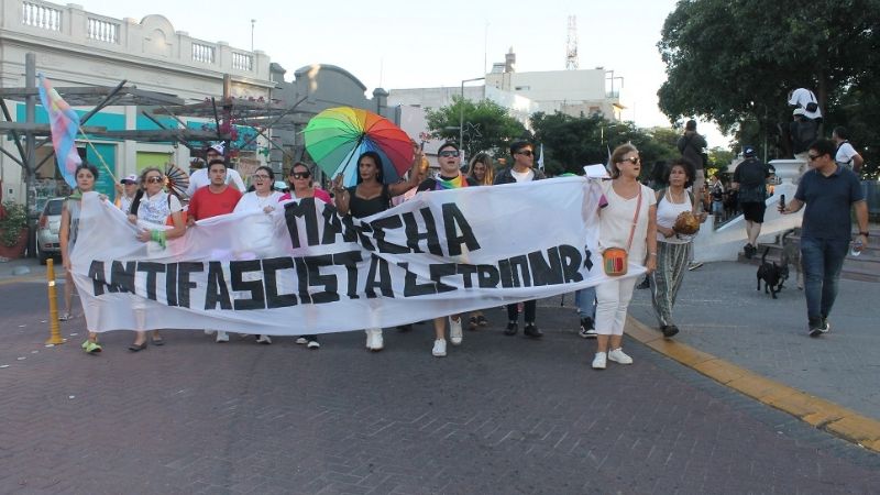 Catamarca marchó contra el discurso homofóbico y las políticas de Milei