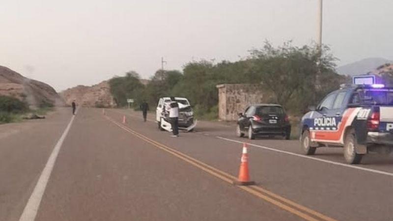 Volcó un auto en la Quebrada de Belén