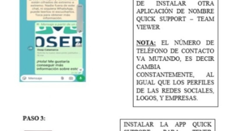 Ahora descubren una nueva posible estafa utilizando el nombre de OSEP