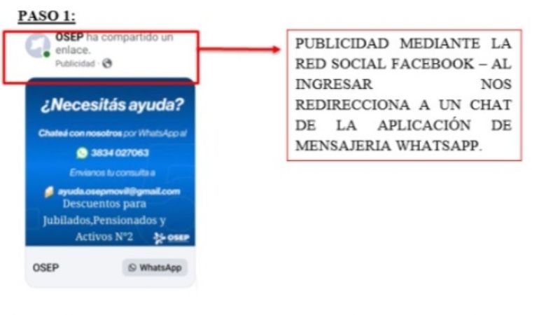 Ahora descubren una nueva posible estafa utilizando el nombre de OSEP