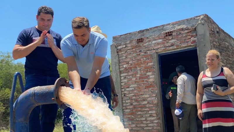 Habilitación del pozo de agua para riego en Monte Redondo