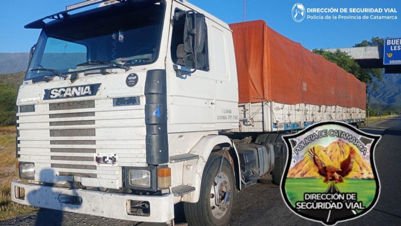 Secuestran un camión requerido por Justicia de la Provincia de San Luis