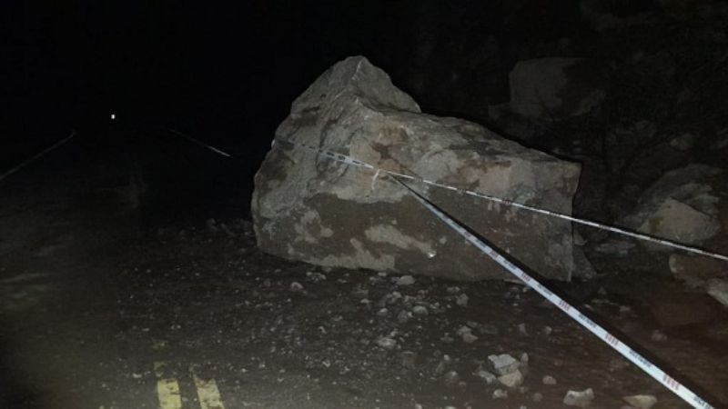 Por derrumbe, transitar con precaución en la Quebrada de Belén