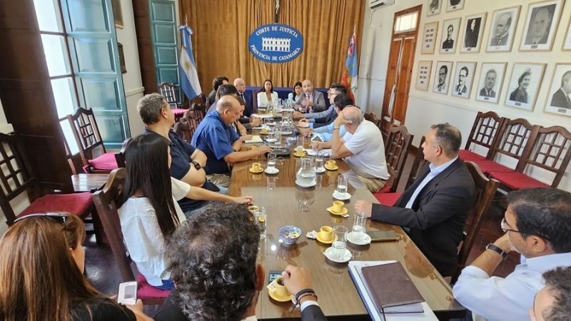 La Corte se reunió con colegios profesionales