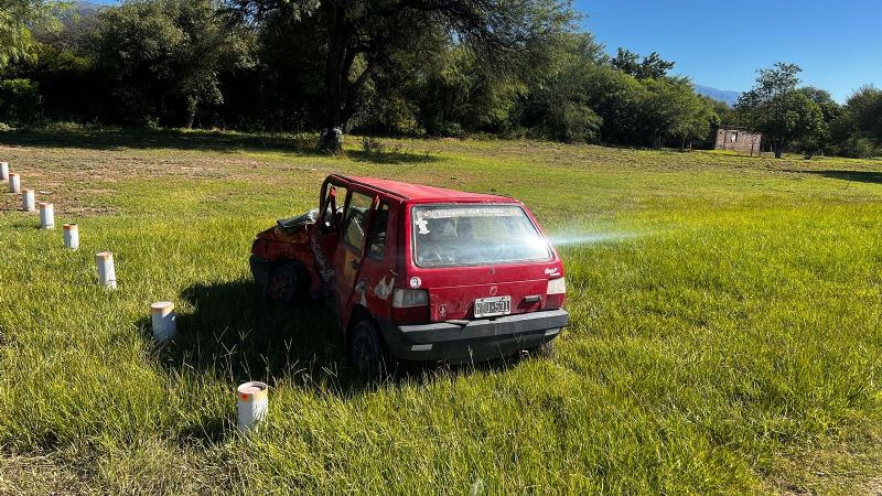 Cordobeses chocaron en la ruta nacional 38