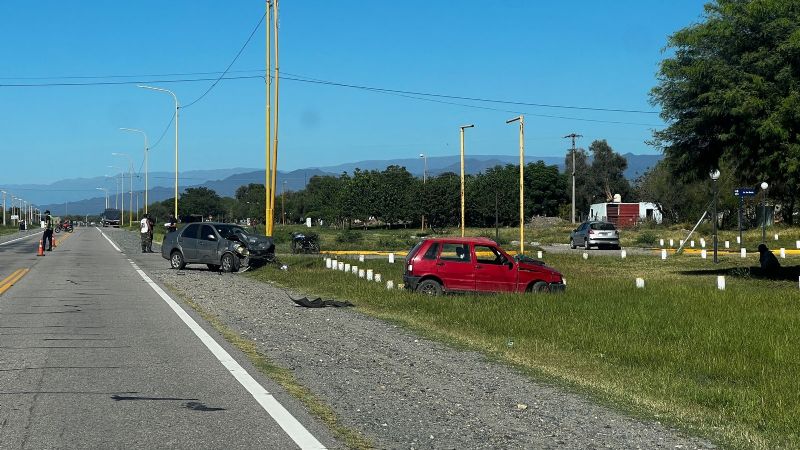 Cordobeses chocaron en la ruta nacional 38