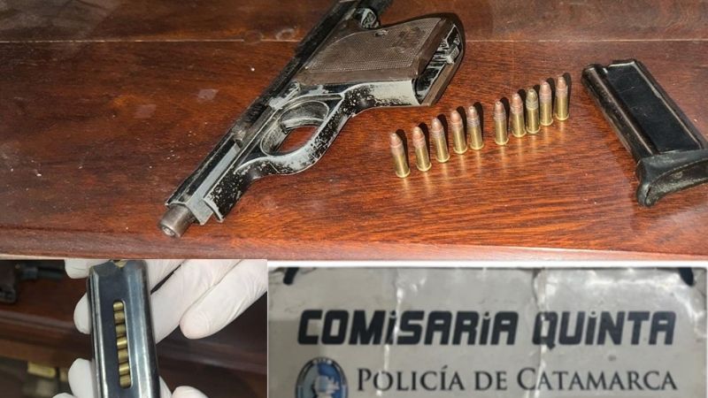 Violencia en la Capital: Hallan arma de fuego en un desorden familiar