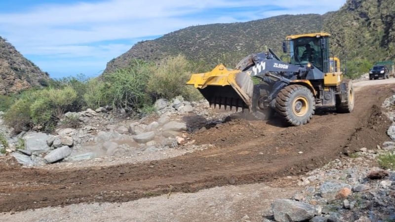 Arreglos viales en los departamentos afectados por la lluvia