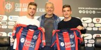 Bruno Pittón y Mauro Pittón, cuando llegaron a San Lorenzo, ahora su representante reclama su comisión.