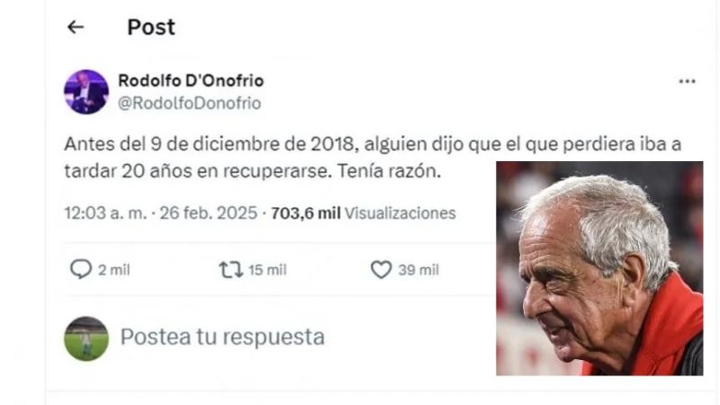 D'Onofrio le dio “la razón” a Macri