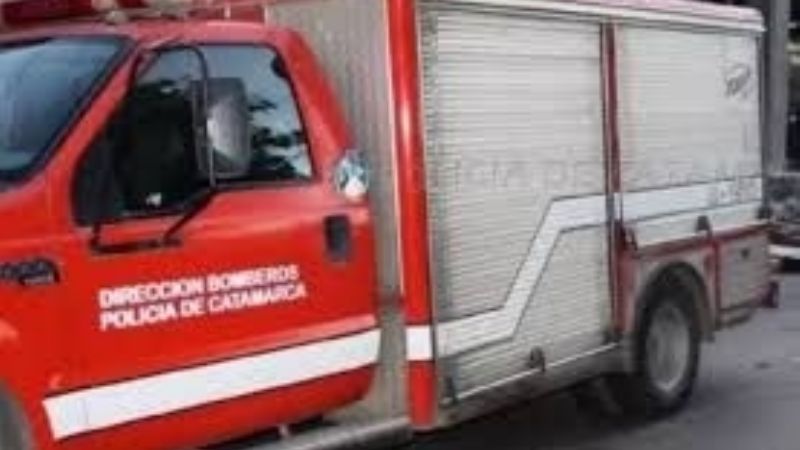 Incendio en un taller mecánico