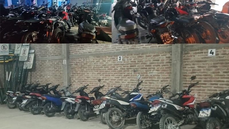 Secuestraron 49 motocicletas y detuvieron a 23 personas