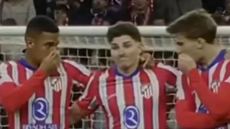 Julián Álvarez y el penal anulado ante Real Madrid