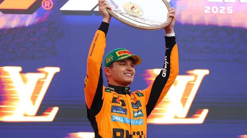 Norris ganó la primera de la F1 en Australia