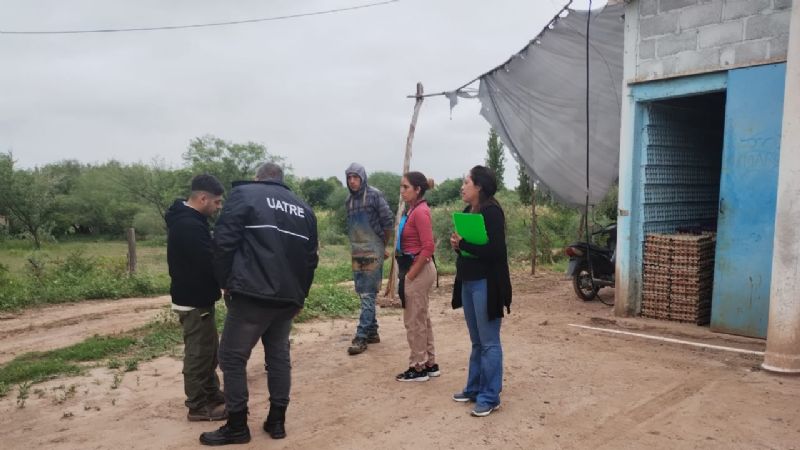 Inspección a cosecheros de nuez en Belén