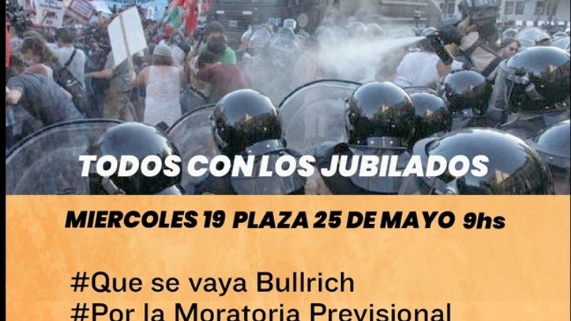 Jubilados vuelven a las calles