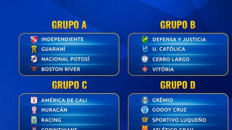 Estos son los grupos de la Copa Sudamericana
