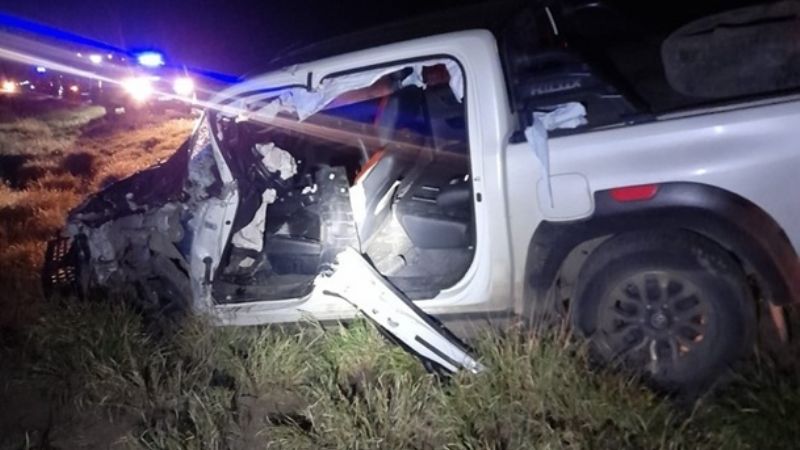 Tremendo choque con un camión