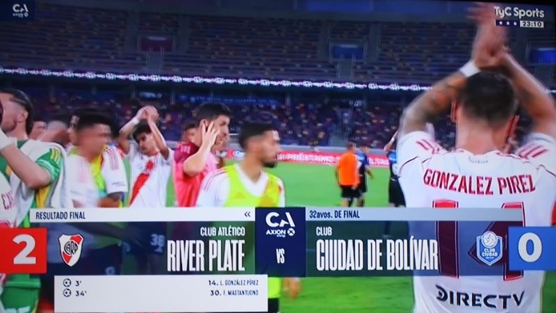 River también avanzó en la Copa Argentina