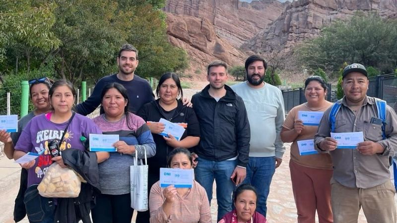 Pudo renovar su DNI por primera vez en 20 años