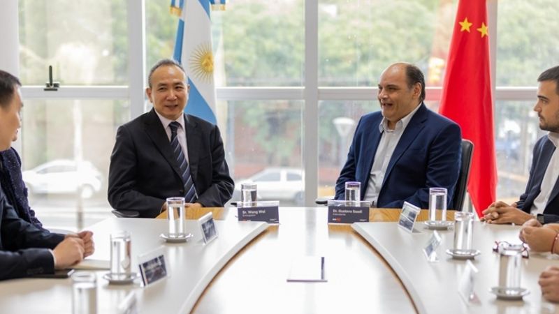 Saadi recibió a embajador de China en Argentina