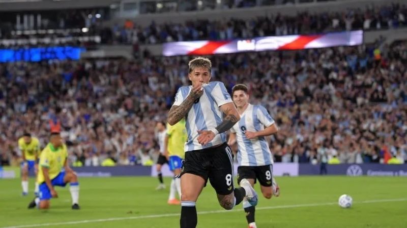Argentina que ya estaba clasificado, goleó a Brasil