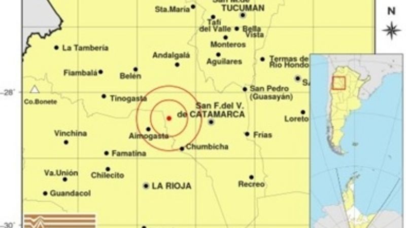 Temblor con epicentro cerca de la Capital